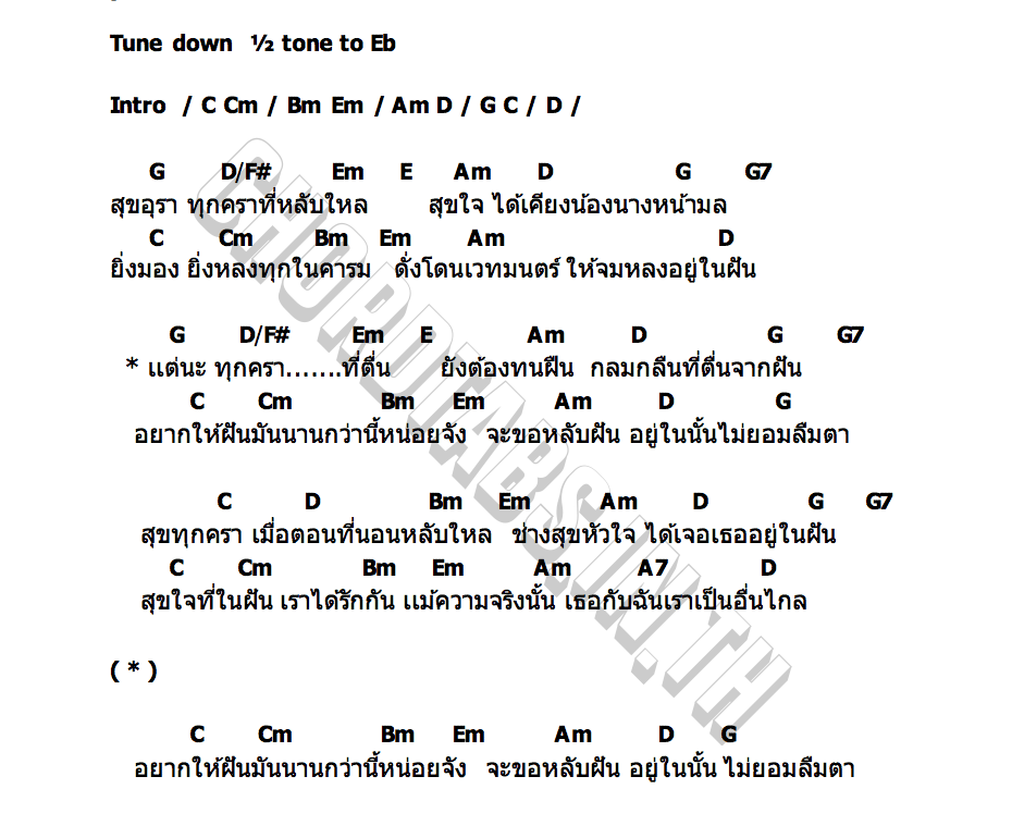 คอร์ด เคียงกันในฝัน pY 1