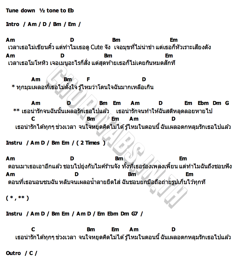 คอร์ด มุมเผลอ นิวเยียร์ นวพรรษ  เจ๋อ วศิน