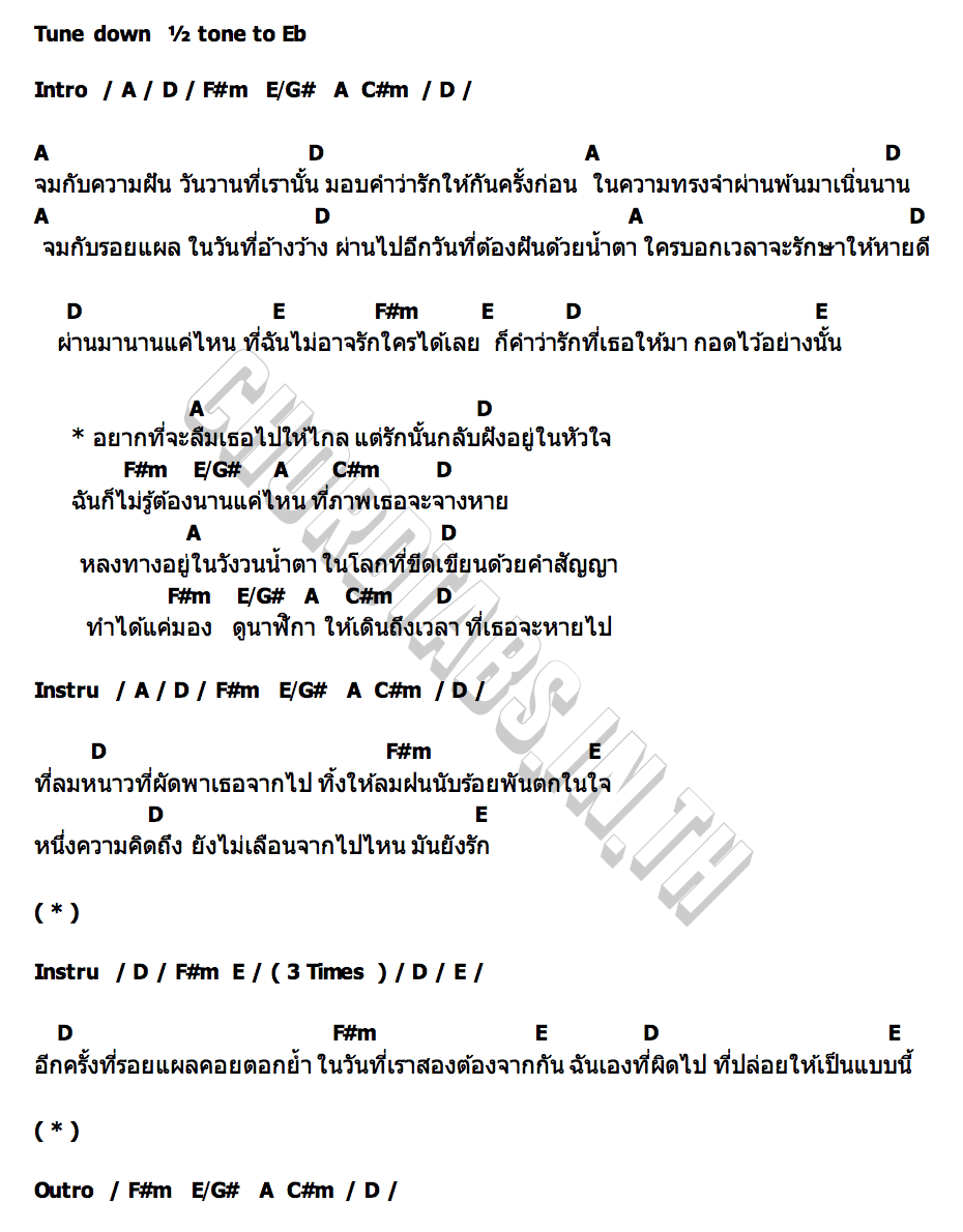 คอร์ด วังวนน้ำตา (Numb) Lower Mansion