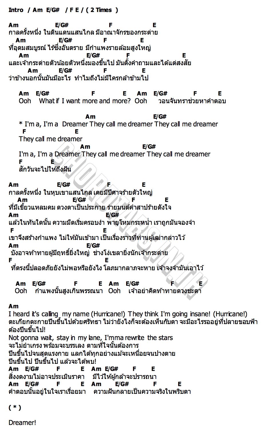 คอร์ด เจ้ากระต่ายน้อย (Tale of the bunny) LUSS