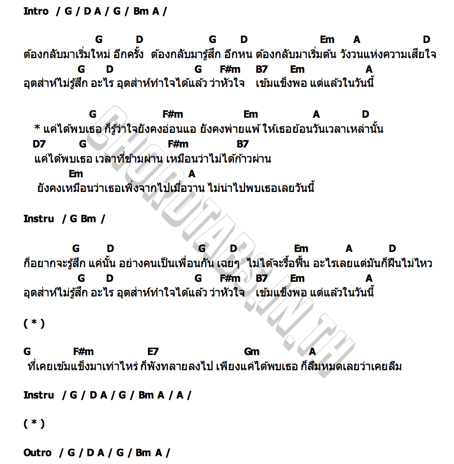 คอร์ด ไม่ก้าวผ่าน ส้ม มารี