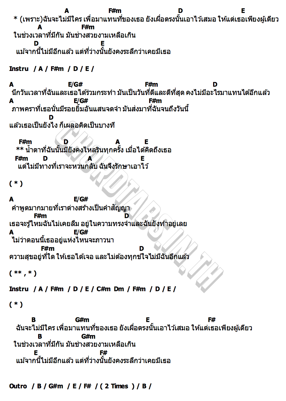 คอร์ด ที่ของเธอ (Your Place) JENG