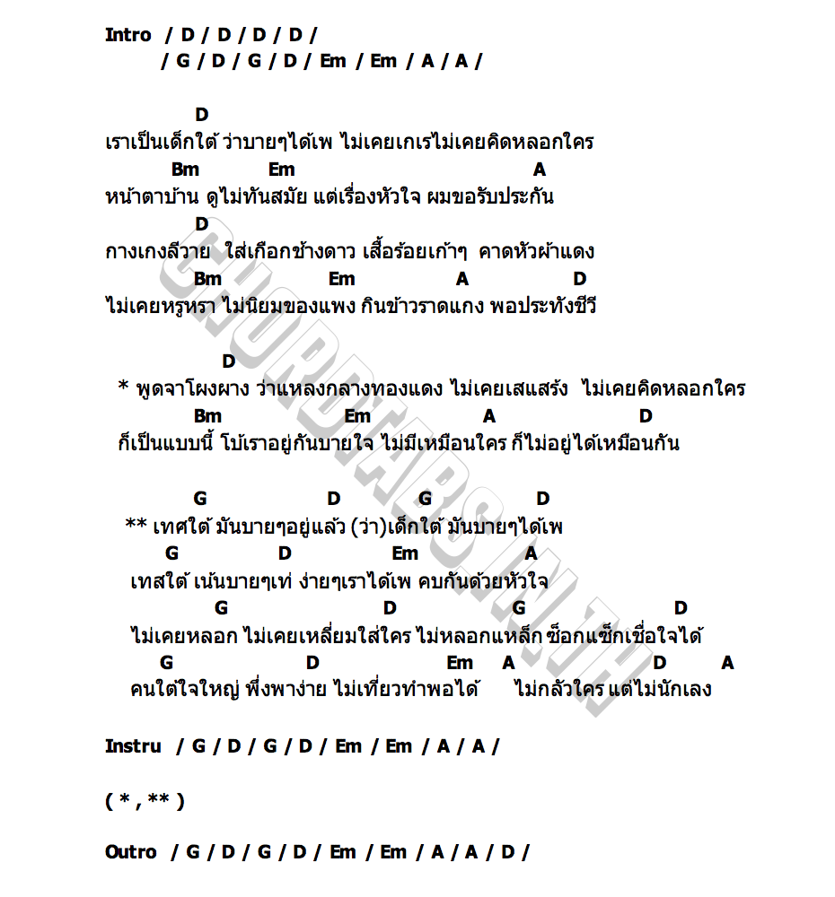คอร์ด เทสใต้ เซฟ หล้งสวน