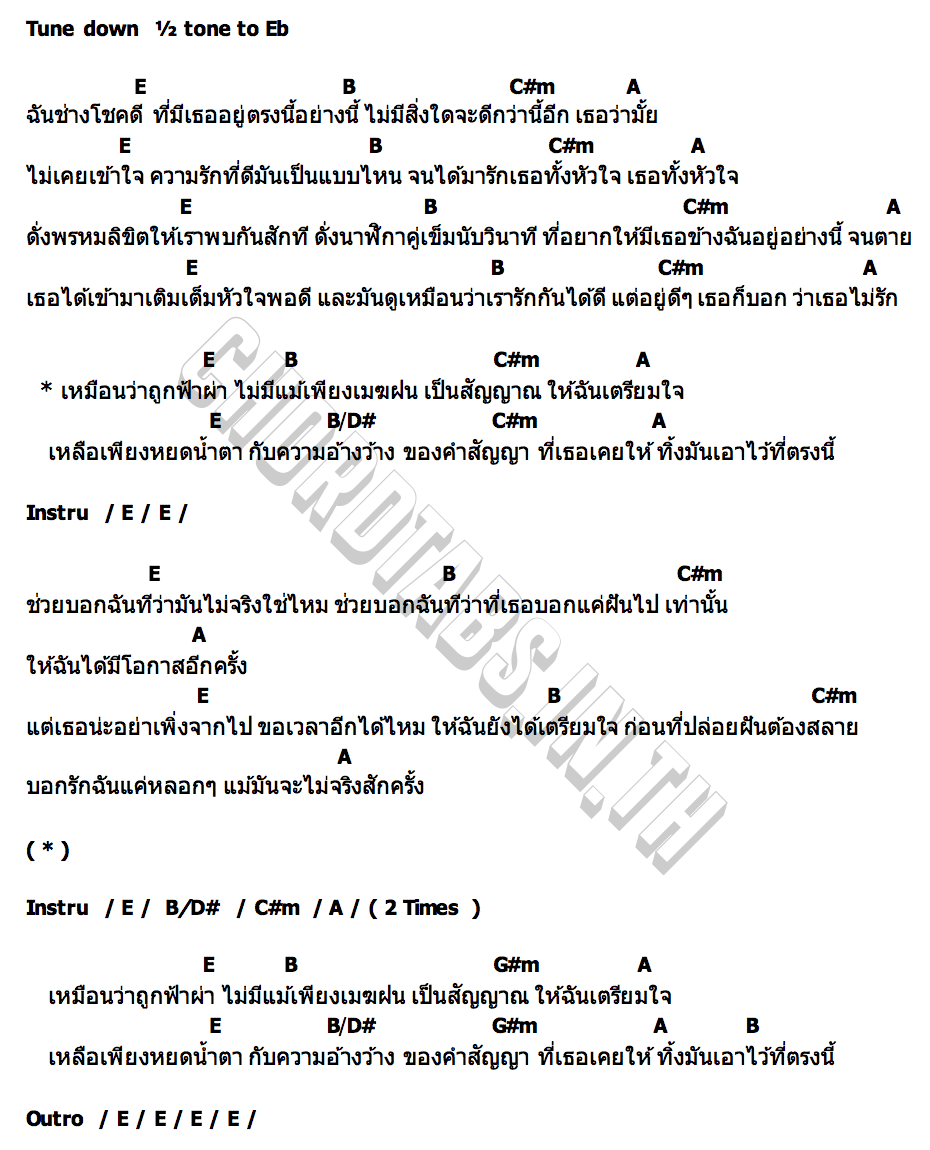 คอร์ด ฟ้าผ่า (Astraphobia) PLOYCHOMPOO