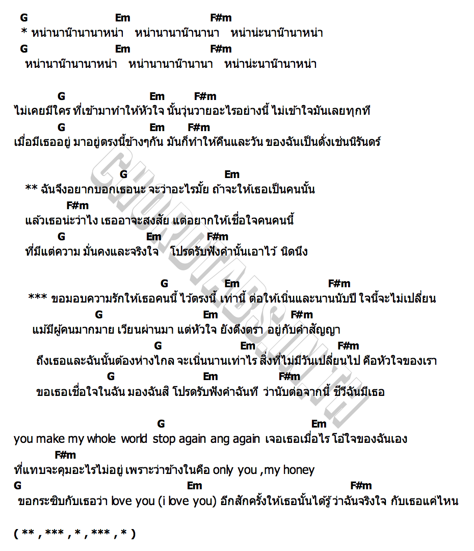 คอร์ด Cheevee (ชีวี) Freen Becky