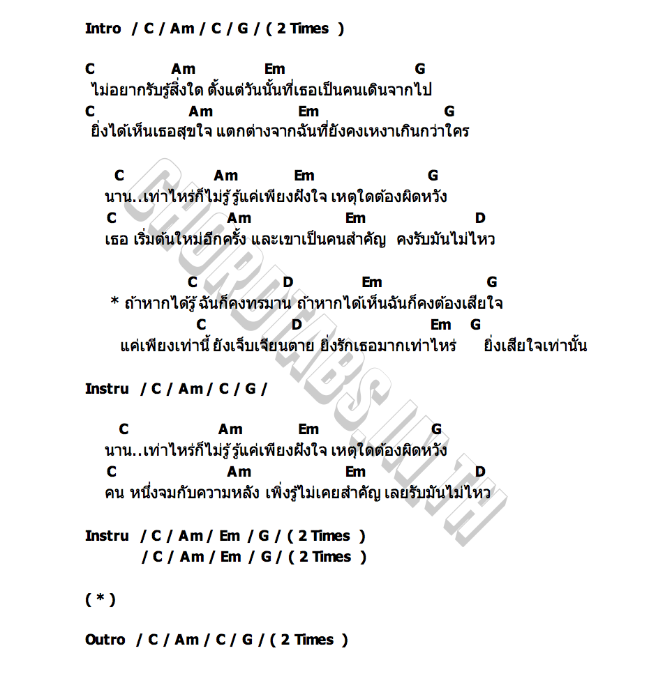 คอร์ด เจ็บเจียนตาย WORRX