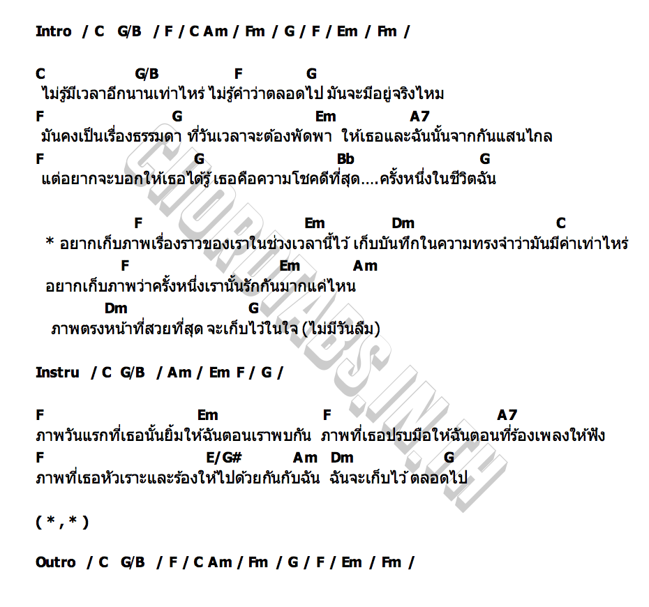 คอร์ด ภาพที่สวยที่สุด INK WARUNTORN