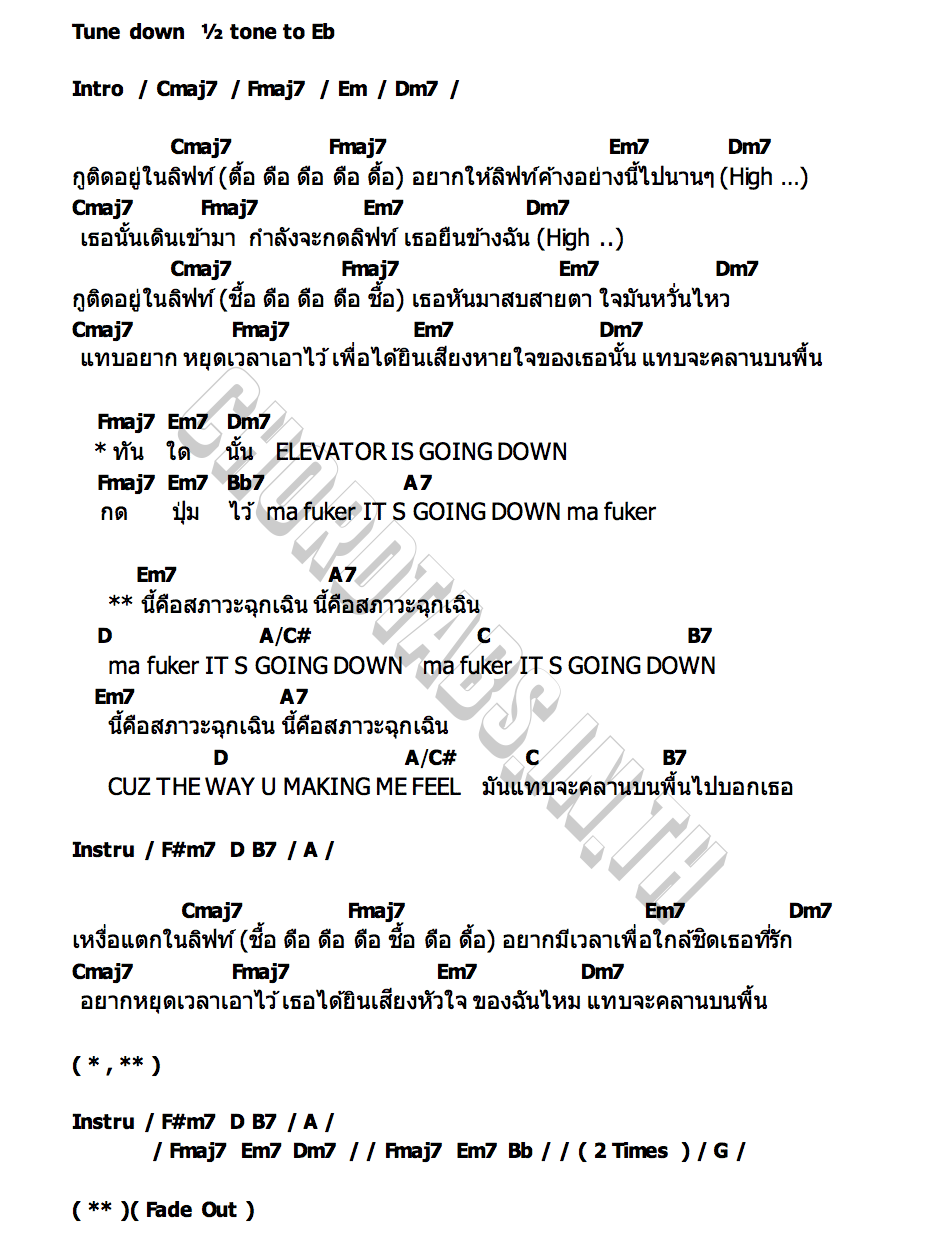 คอร์ด กูติดอยู่ในลิฟท์ SUNFLOJAZZRAP
