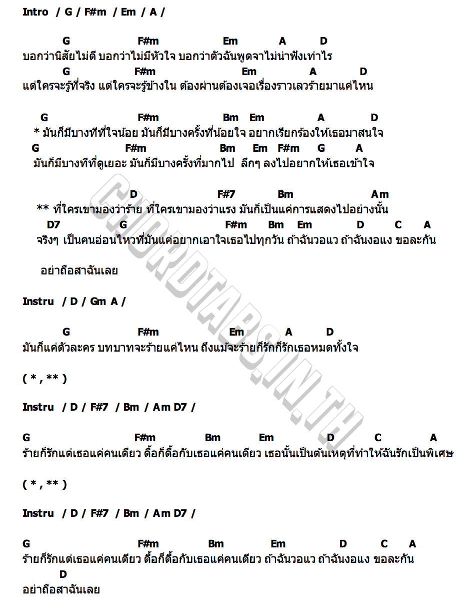 คอร์ด แค่การแสดง ปิ่น ชรินพร