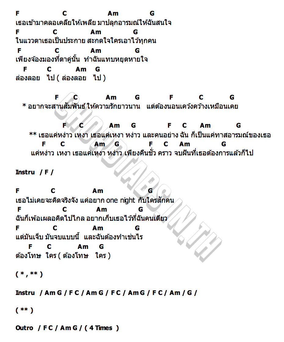 คอร์ด หง่าวเหงา MOLON