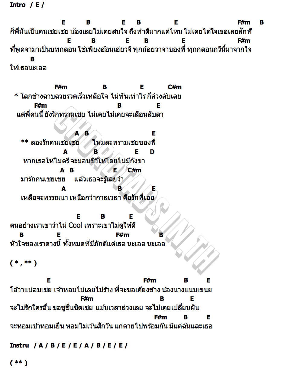 คอร์ด อบเชย Txrbo