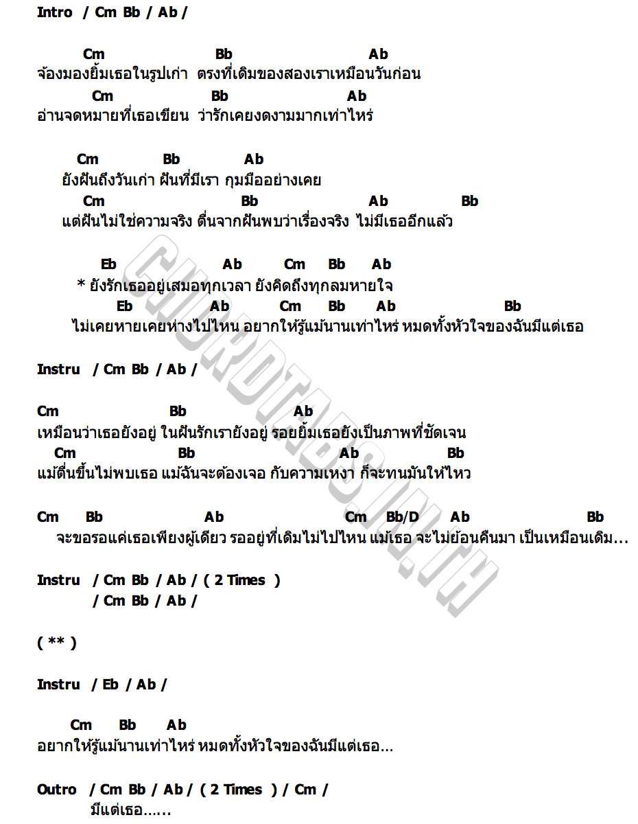 คอร์ด ฝันหาย FOONZ