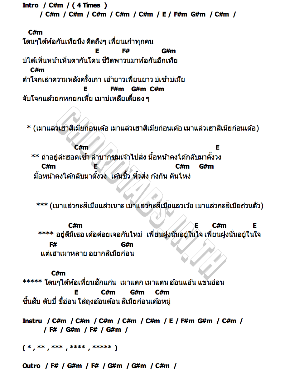 คอร์ด สิเมียก่อนเด้อ เดวิด อินธี