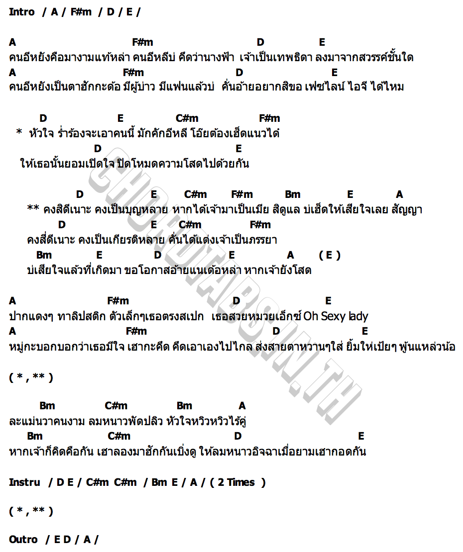 คอร์ด คงสิดีเนาะ แซ็ค ชุมแพ