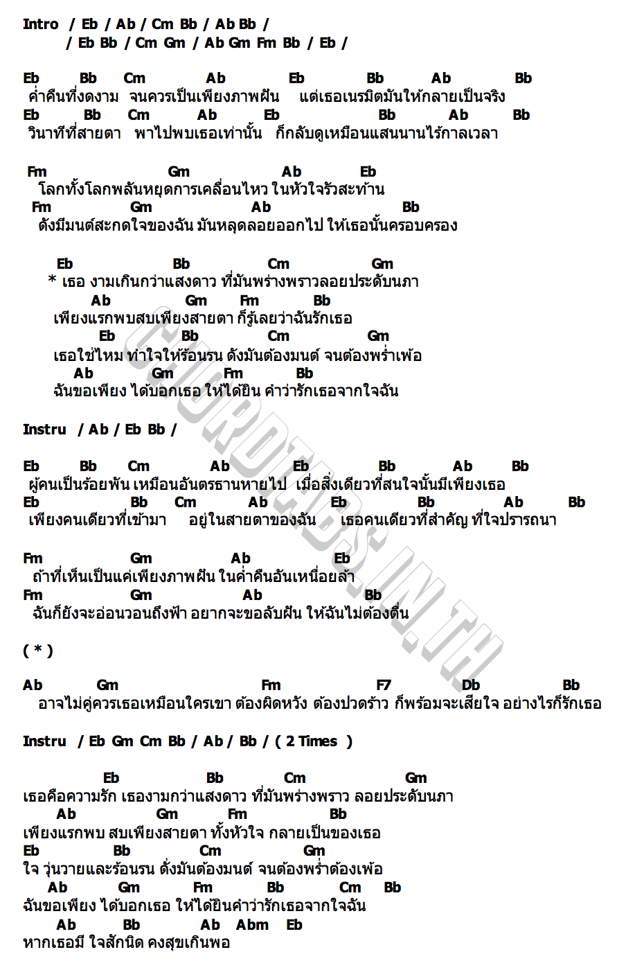 คอร์ด ดังต้องมนตร์ เอ๊ะ จิรากร