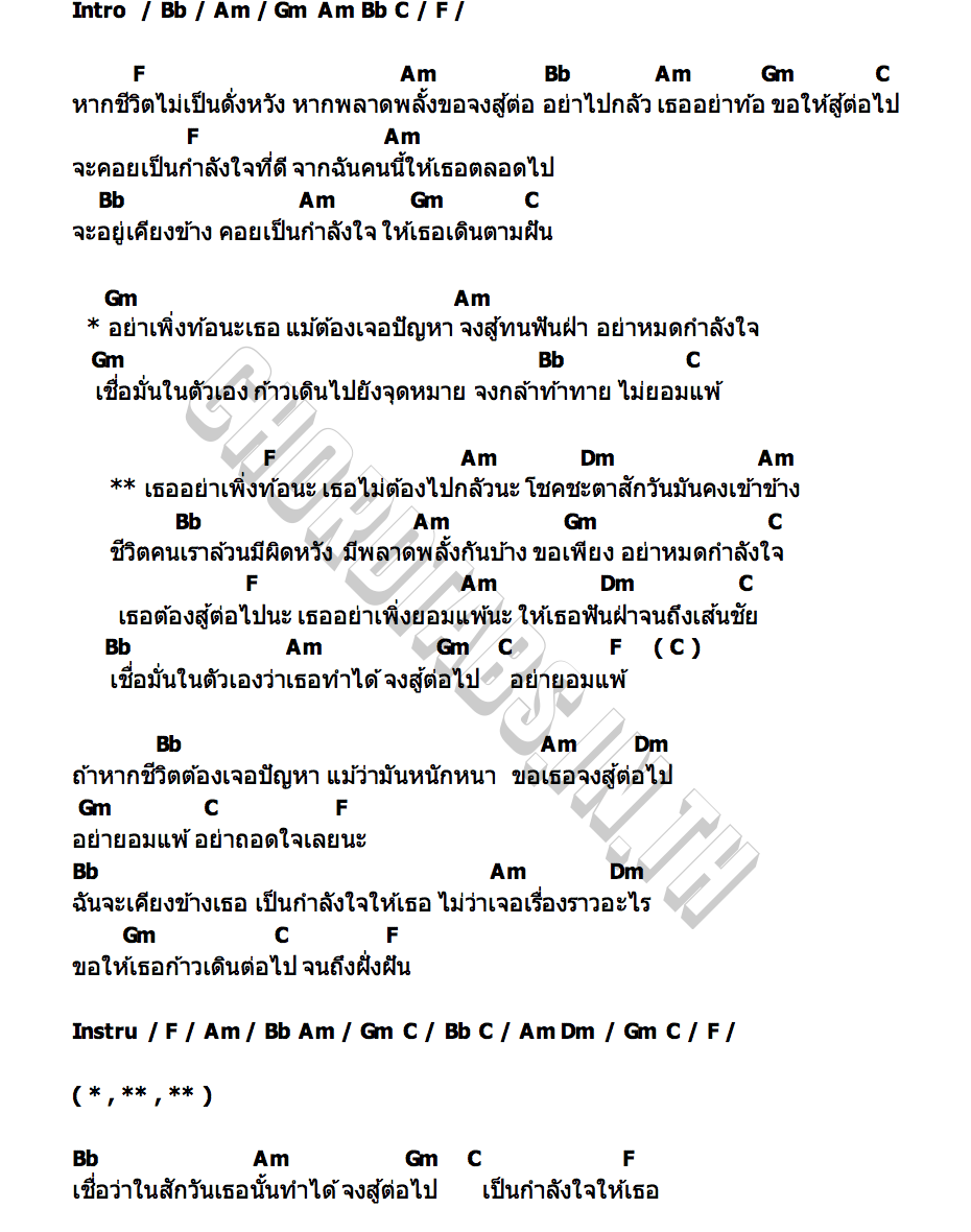 คอร์ด อย่าเพิ่งท้อนะ เกมส์ ยุทธนา เปิดเกมส์