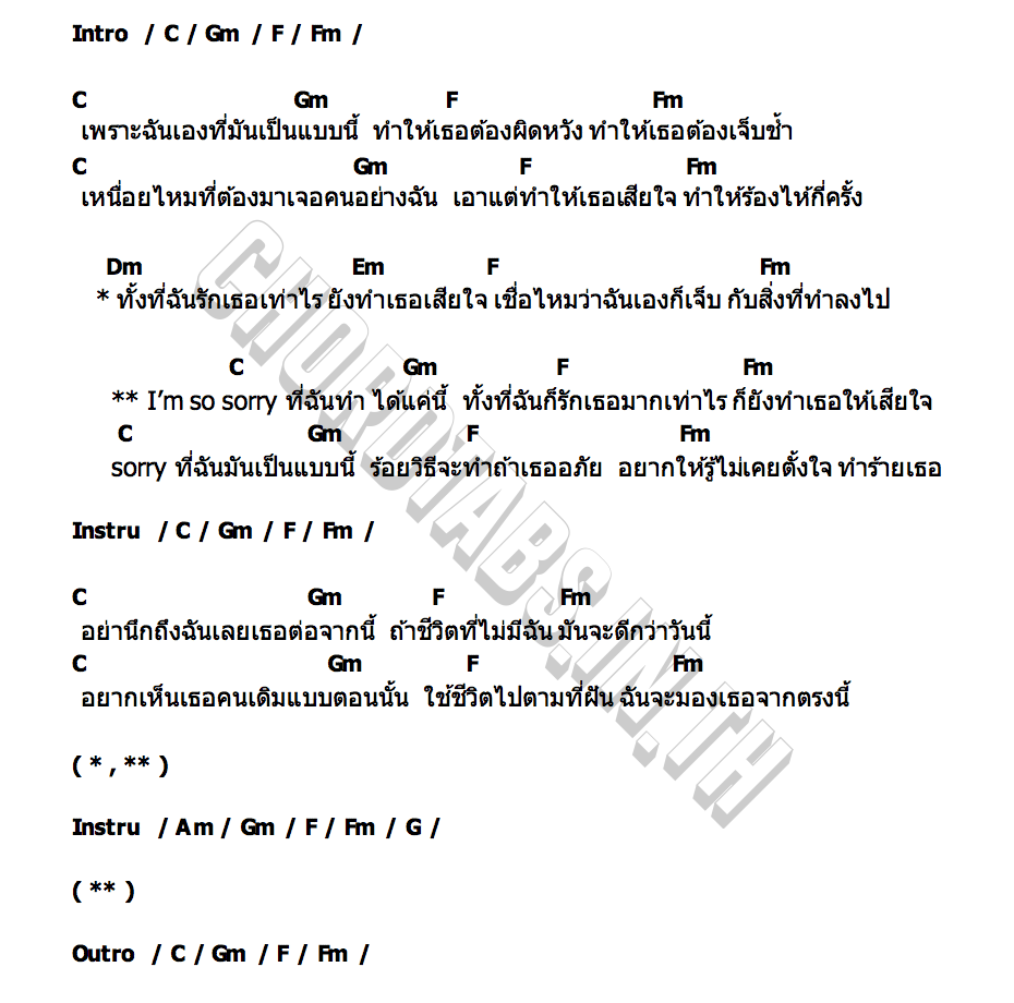 คอร์ด ร้อยวิธี WAR WANARAT