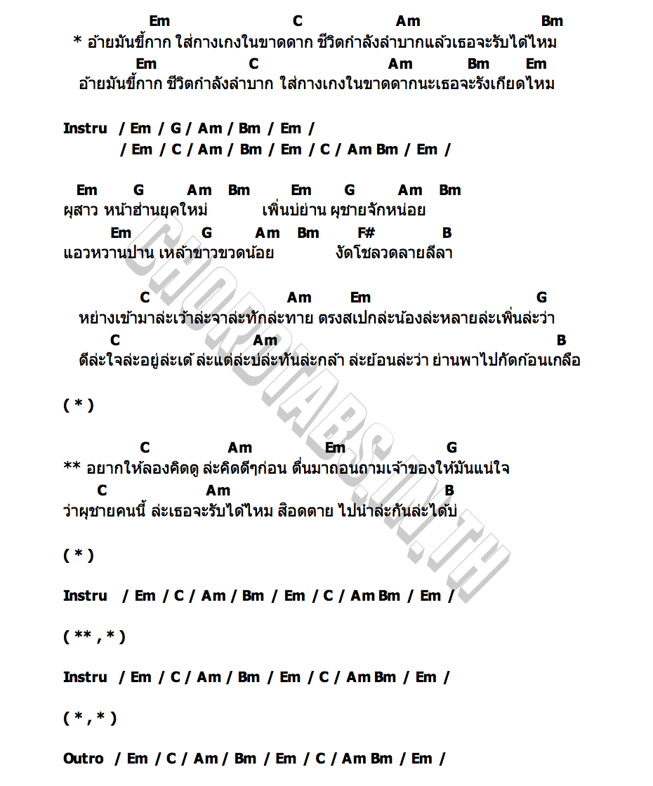 คอร์ด อ้ายมันขี้กาก ผู้กองหน้าฮ่าน