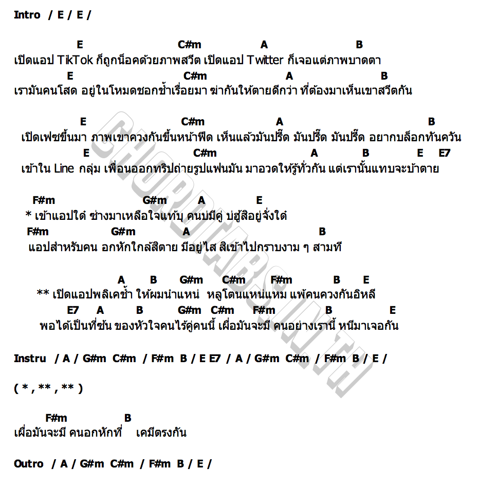 คอร์ด แอปพลิเคช้ำ โอม พรชนะ