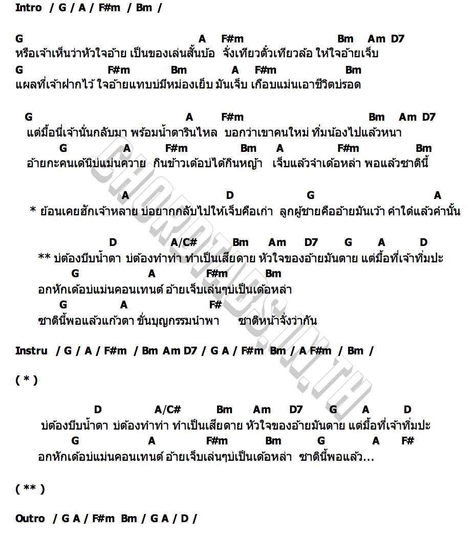 คอร์ด บ่แม่นคอนเทนต์ ดิด คิตตี้