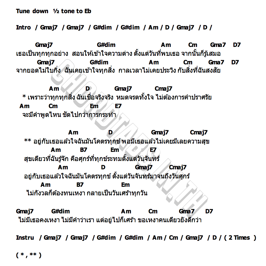 คอร์ด ศุกร์ เศร้า อาทิตย์ BOWKYLION