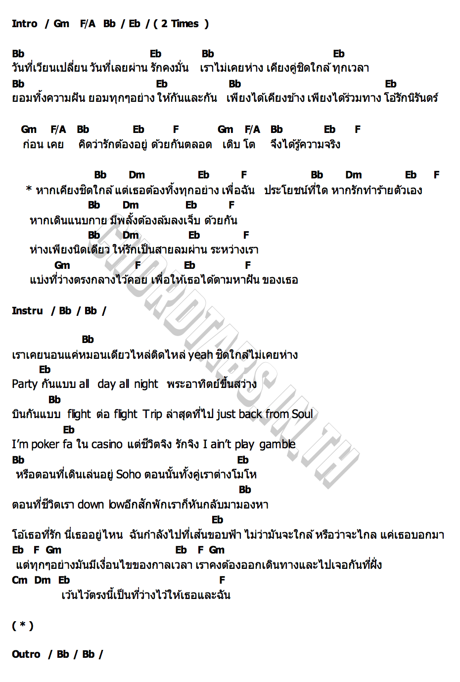 คอร์ด ที่ว่าง CDGuntee