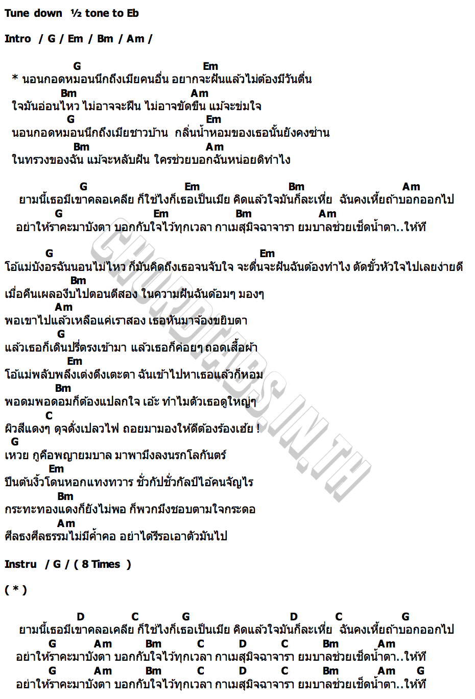 คอร์ด นอนกอดหมอนนึกถึงเมียคนอื่น บิทเติ้ล ไอ้แมงคาม