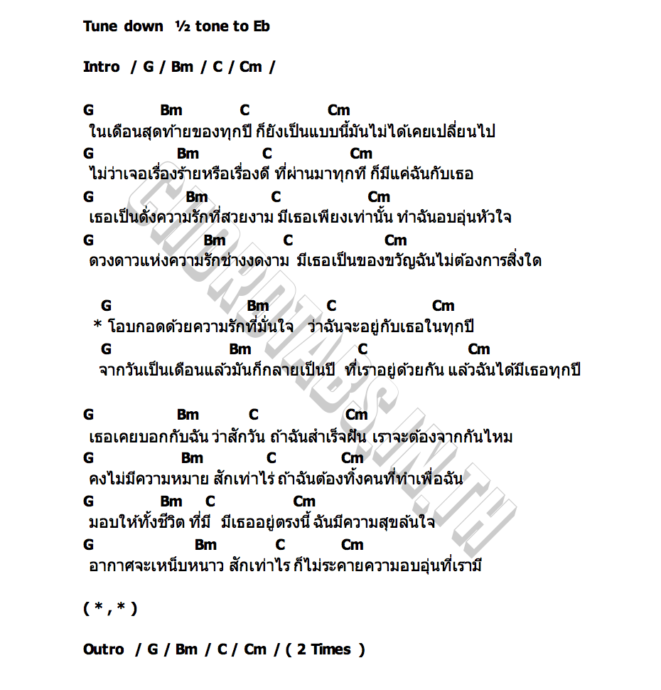 คอร์ด อยู่ด้วยกันไปทุกปีเลยนะ TANASA