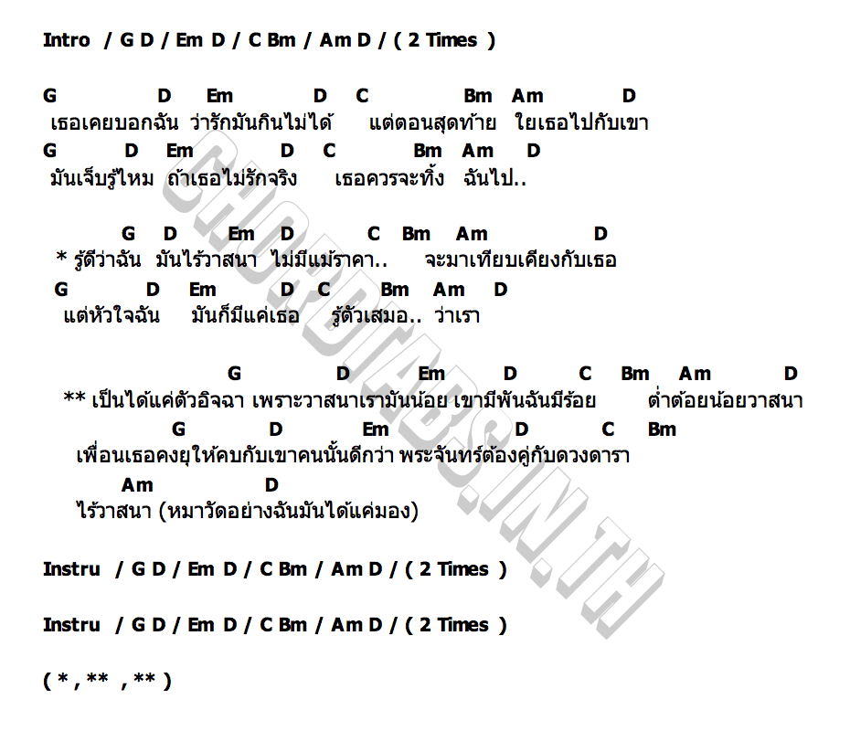 คอร์ด วาสนาหมาวัด LEGENDBOY