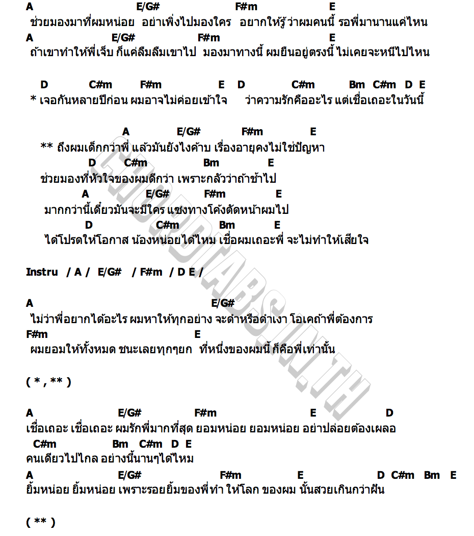 คอร์ด พี่ อาไท