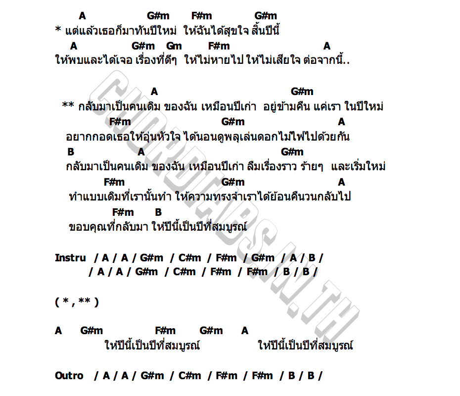 คอร์ด ปีใหม่(spin) PAPER