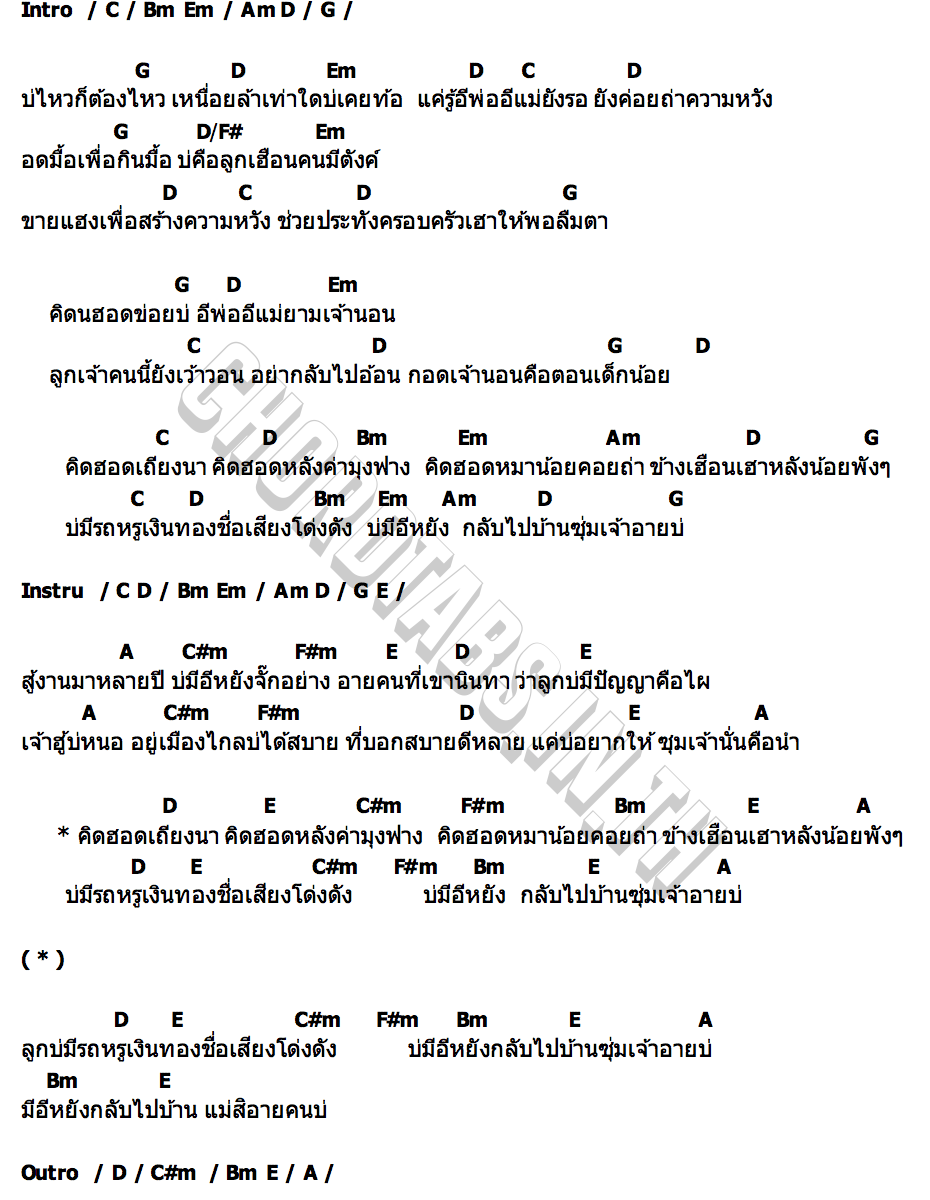 คอร์ด เฮือนน้อย ริว ธนกรณ์