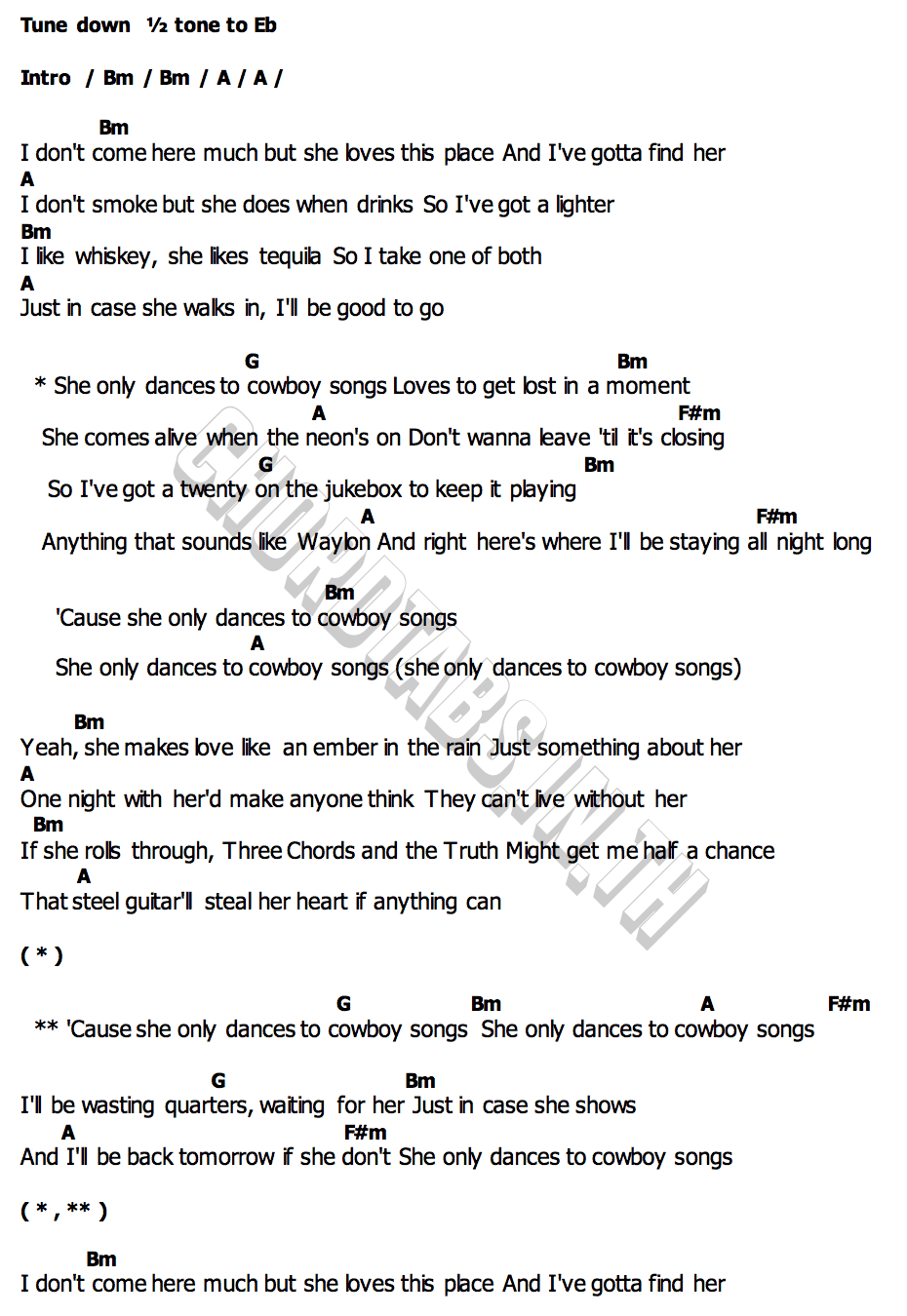 คอร์ด Cowboy Songs George Birge