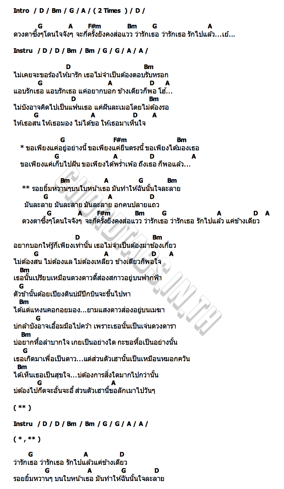 คอร์ด ยิ้มละลาย มินตรา น่านเจ้า