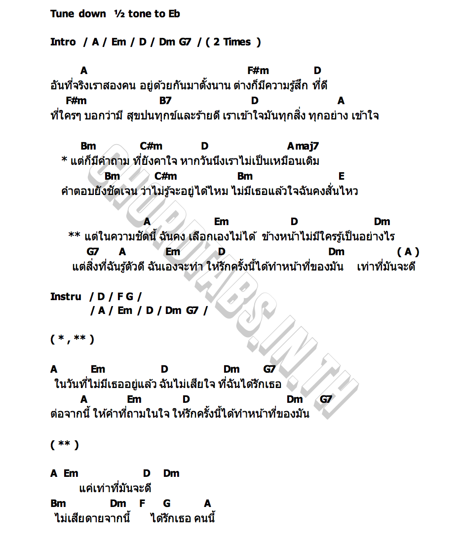 คอร์ด เท่าที่มันจะดี Goofy Glasses