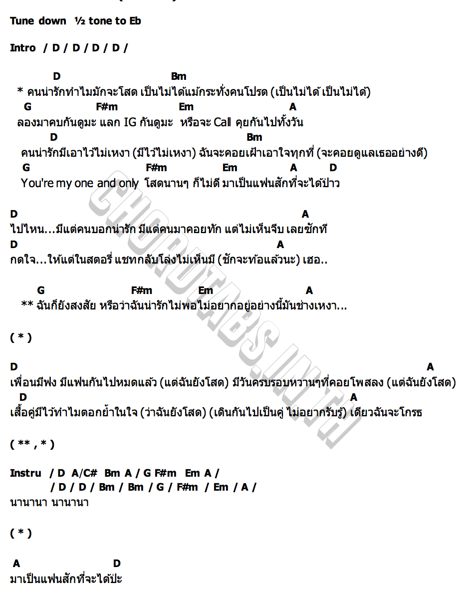 คอร์ด คนน่ารัก(มักจะโสด) WISDOM