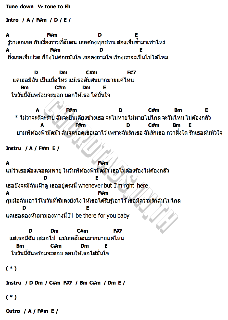 คอร์ด ล้นใจ JJ Radchapon