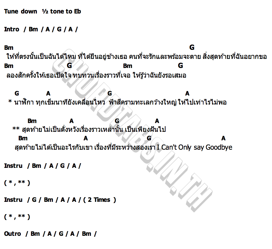 คอร์ด นาฬิกา (Time) ONHARD