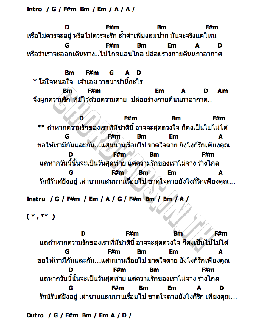คอร์ด โกดำ วสันต์17 x ไม้เมือง