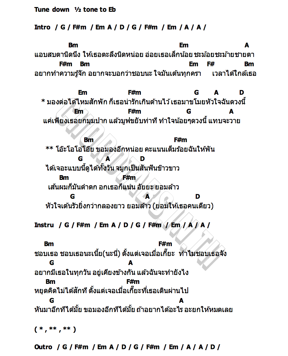 คอร์ด ยอมล้าว เปาวลี พรพิมล