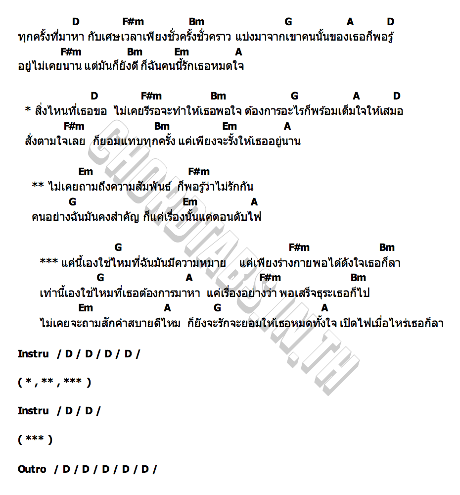 คอร์ด แค่เรื่องอย่างว่า ไท ธนาวุฒิ