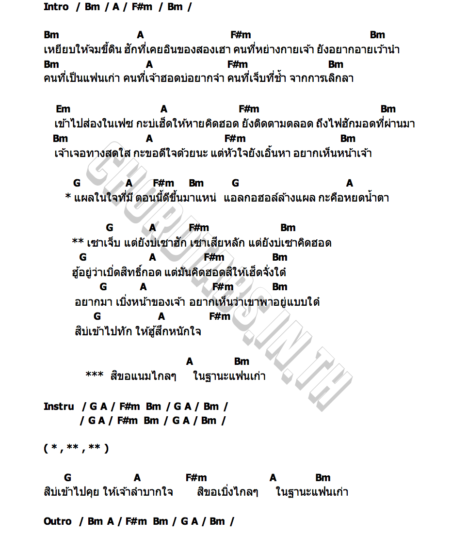 คอร์ด เซาเจ็บแต่บ่เซาฮัก คะแนน นัจนันท์
