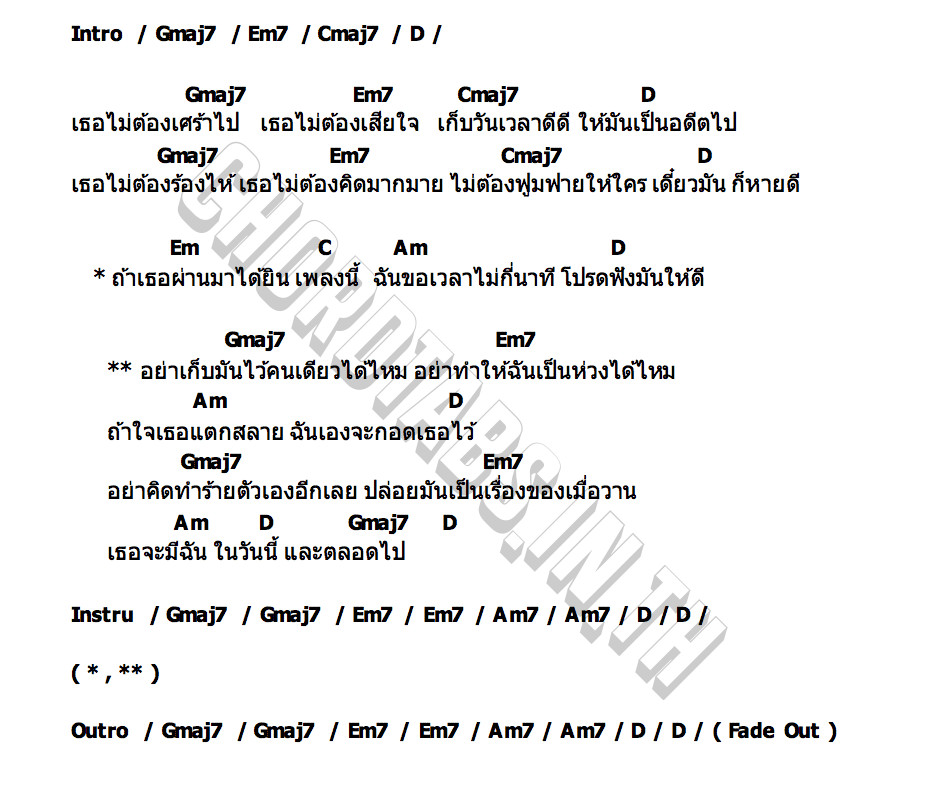 คอร์ด อย่าเก็บ Pearpilincys