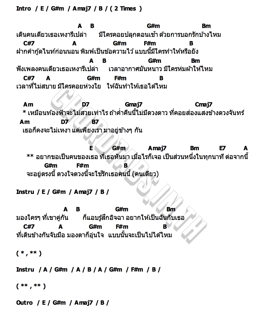 คอร์ด จีบ TEE JETS