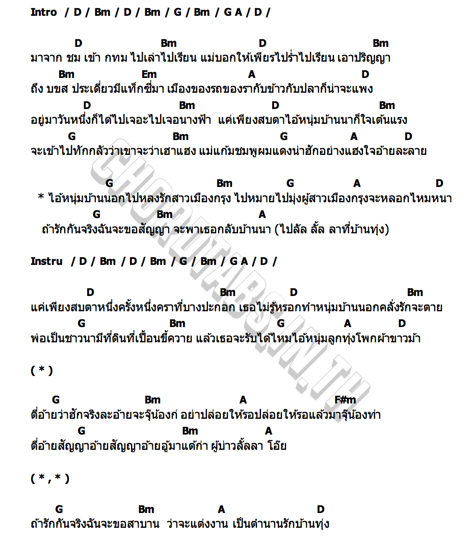คอร์ด หนุ่มบ้านนอก RAMMY