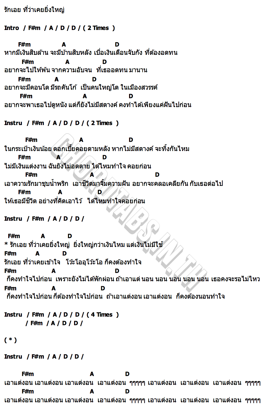 คอร์ด เอาแต่งอน BUTUS