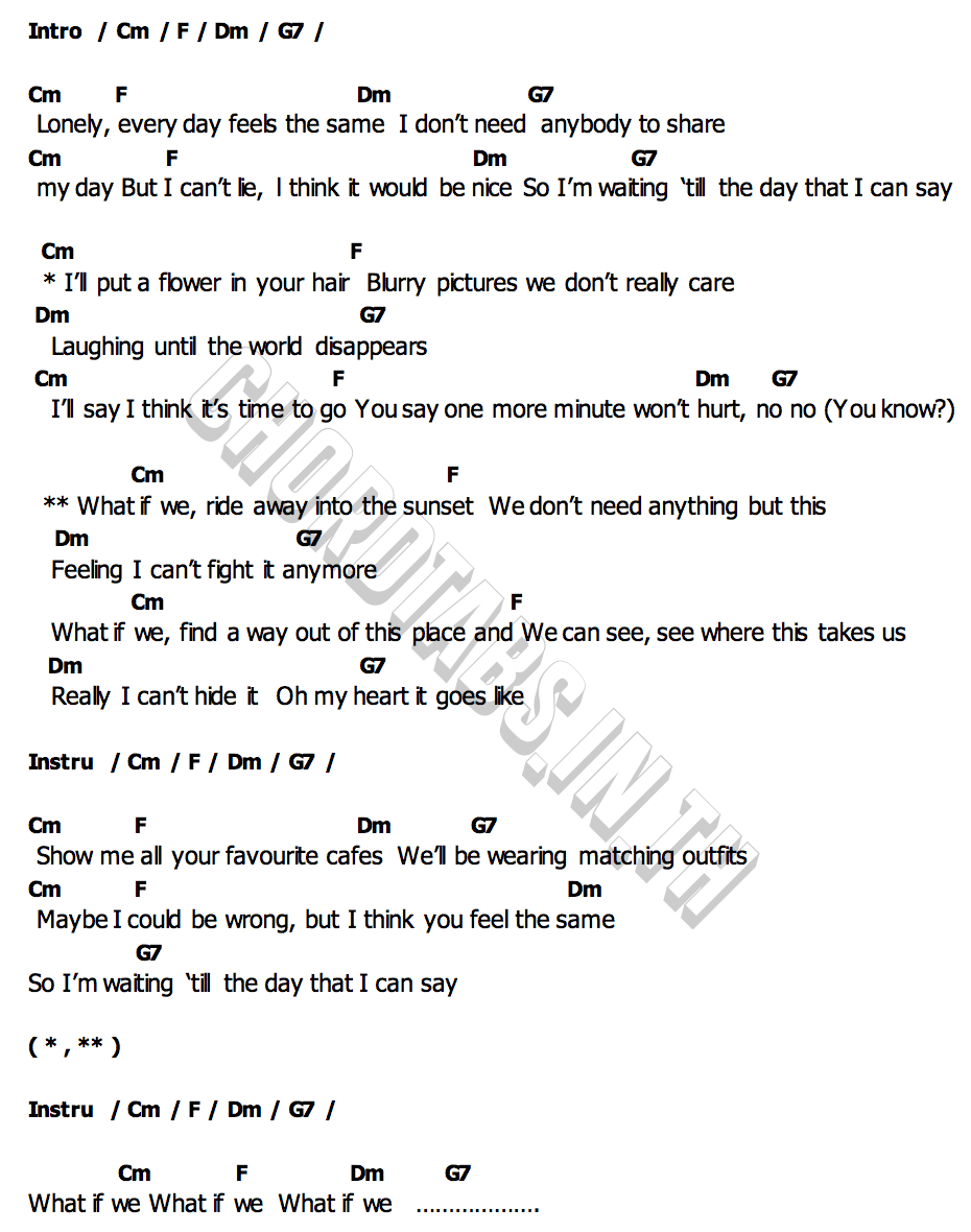 คอร์ด what if we Emi Choi