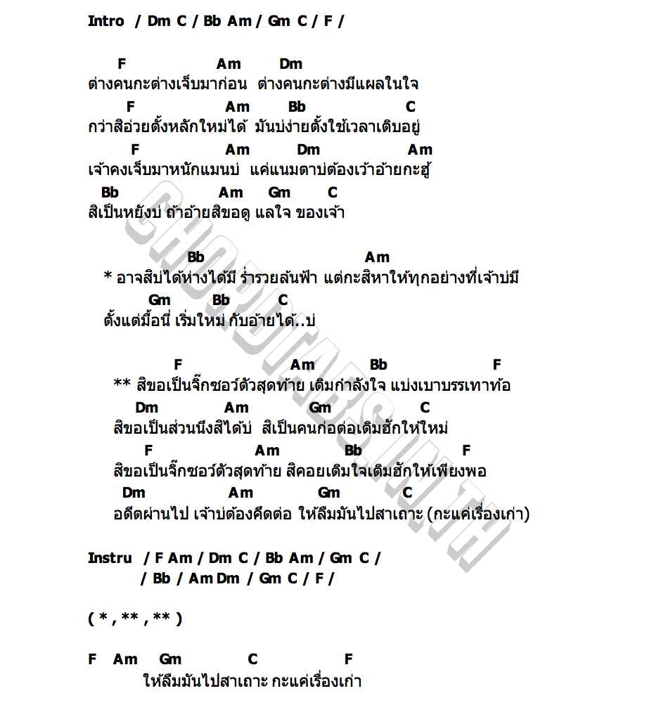 คอร์ด จิ๊กซอว์ตัวสุดท้าย ท๊อป มอซอ