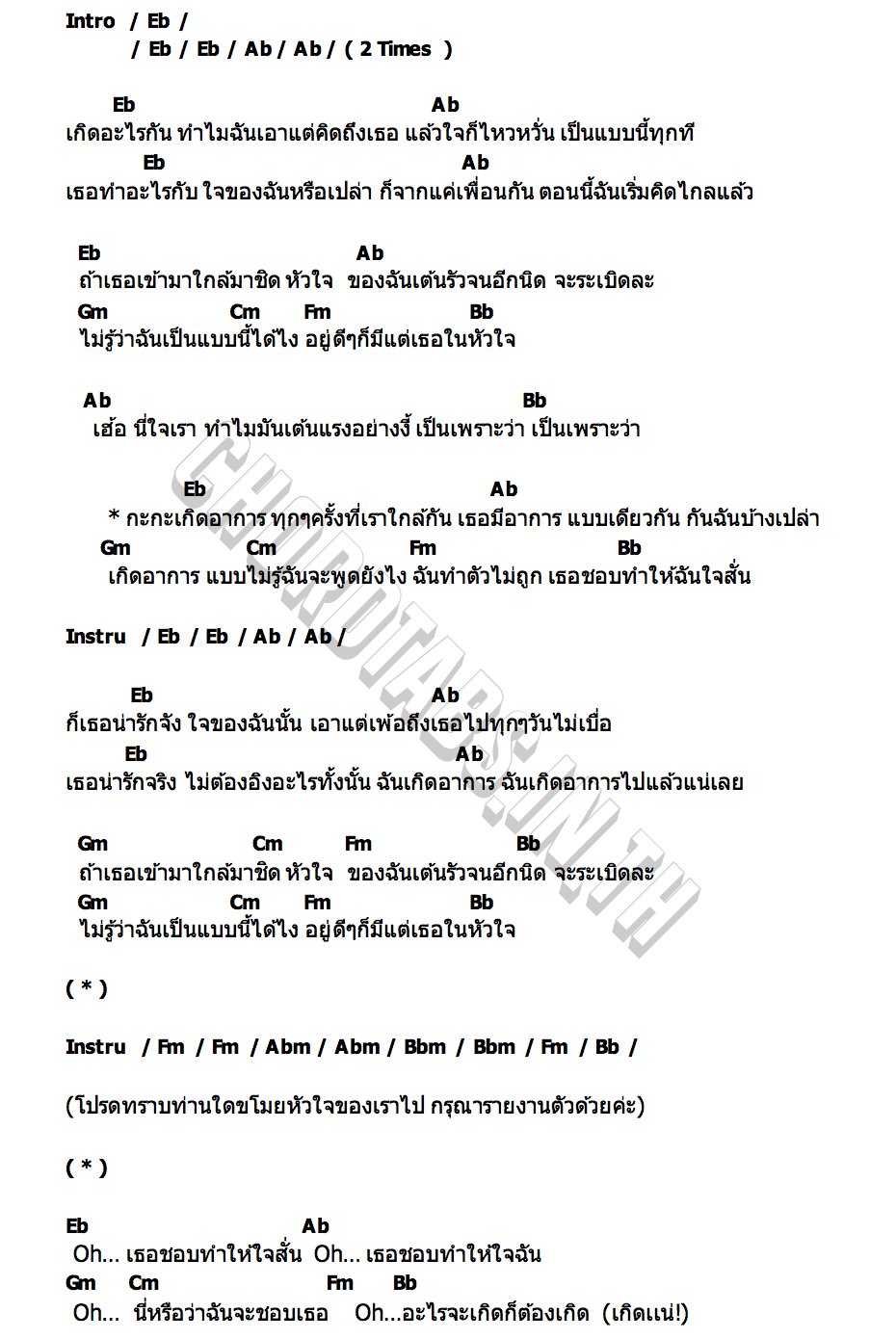 คอร์ด เกิดอาการ Praesun