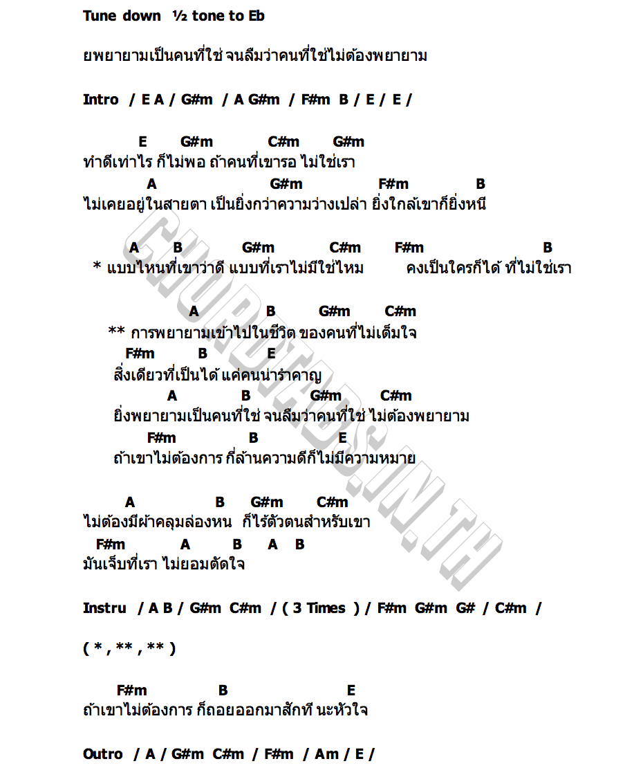 คอร์ด แค่คนน่ารำคาญ NORMALMAN